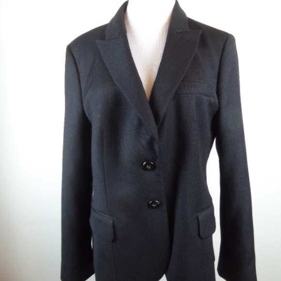 Valentino ITALY black wool blazer i46
